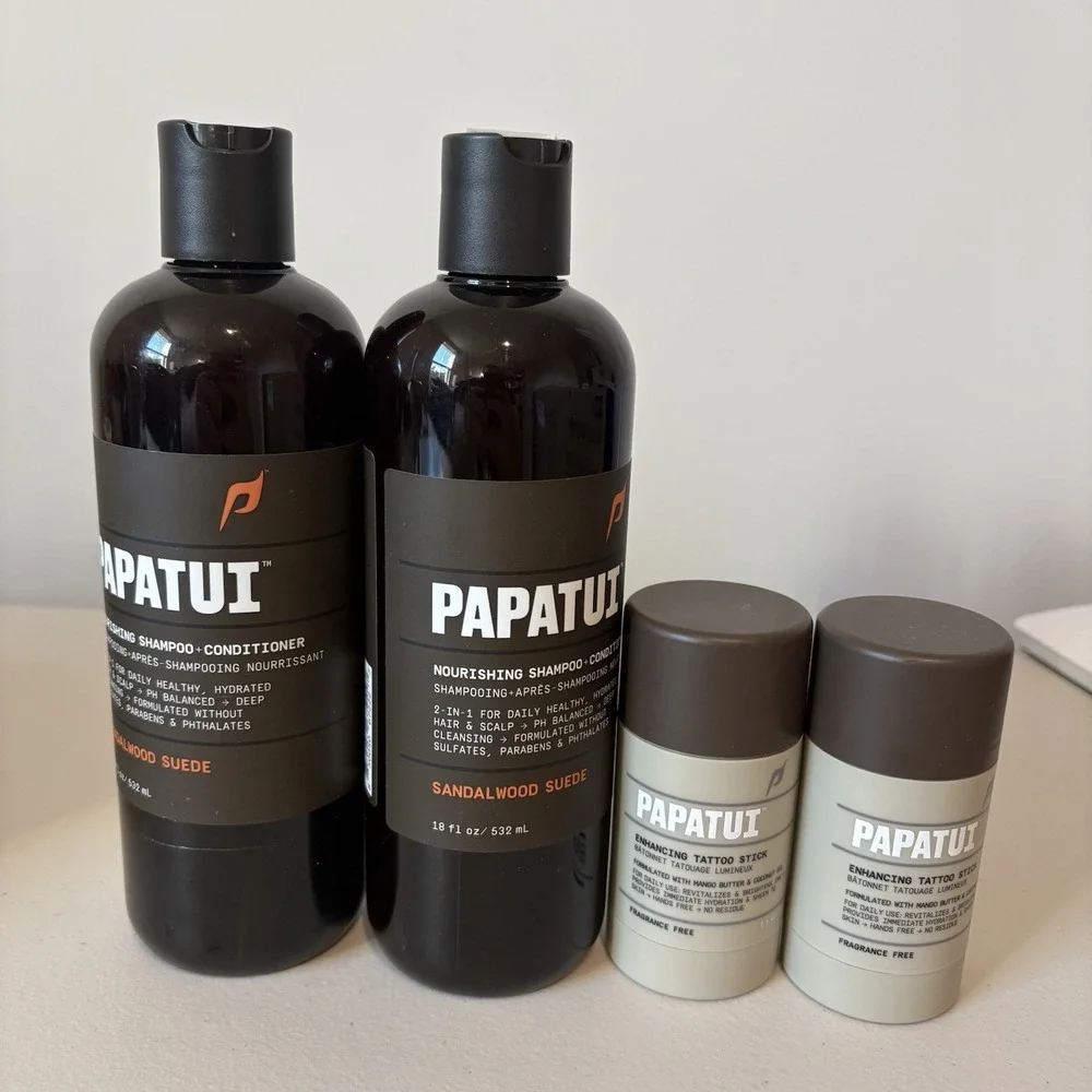 2 Papatui, Men's 2-in1 Shampoo + Conditioner Cedar Sport Clean Hair & Scalp 18oz
